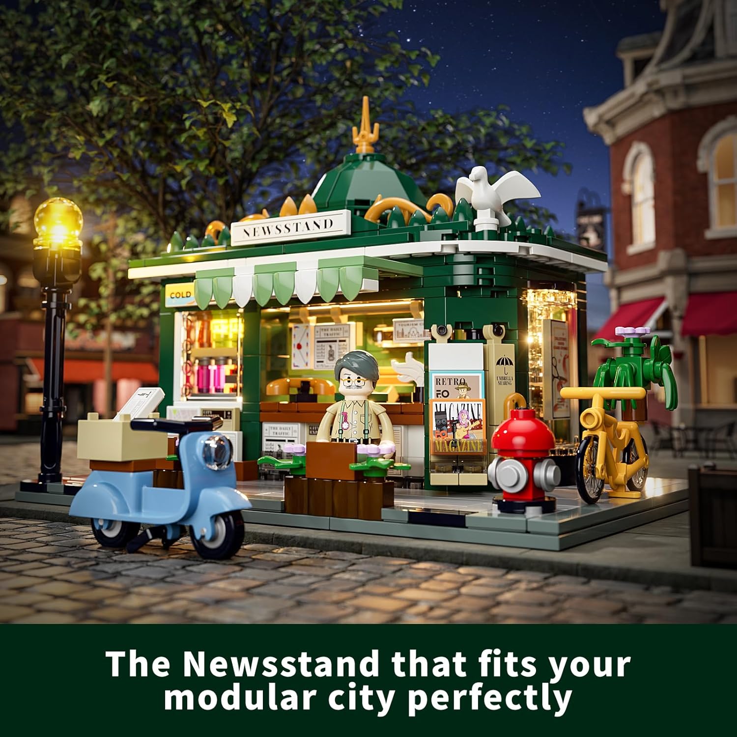Newsstand Lighting Building Bricks Set - Thumbnail 2