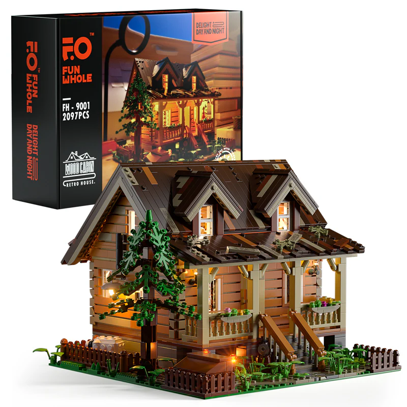 Wood Cabin 2097PCS