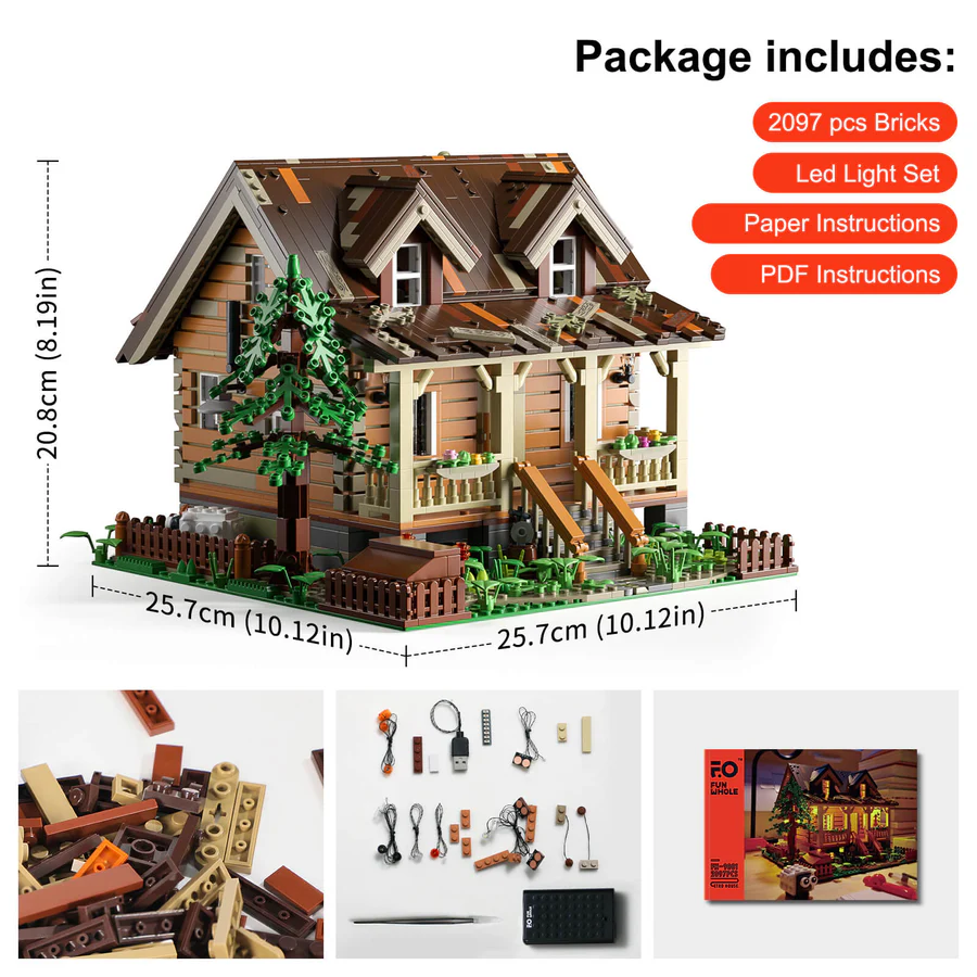 Wood Cabin 2097PCS - Thumbnail 4